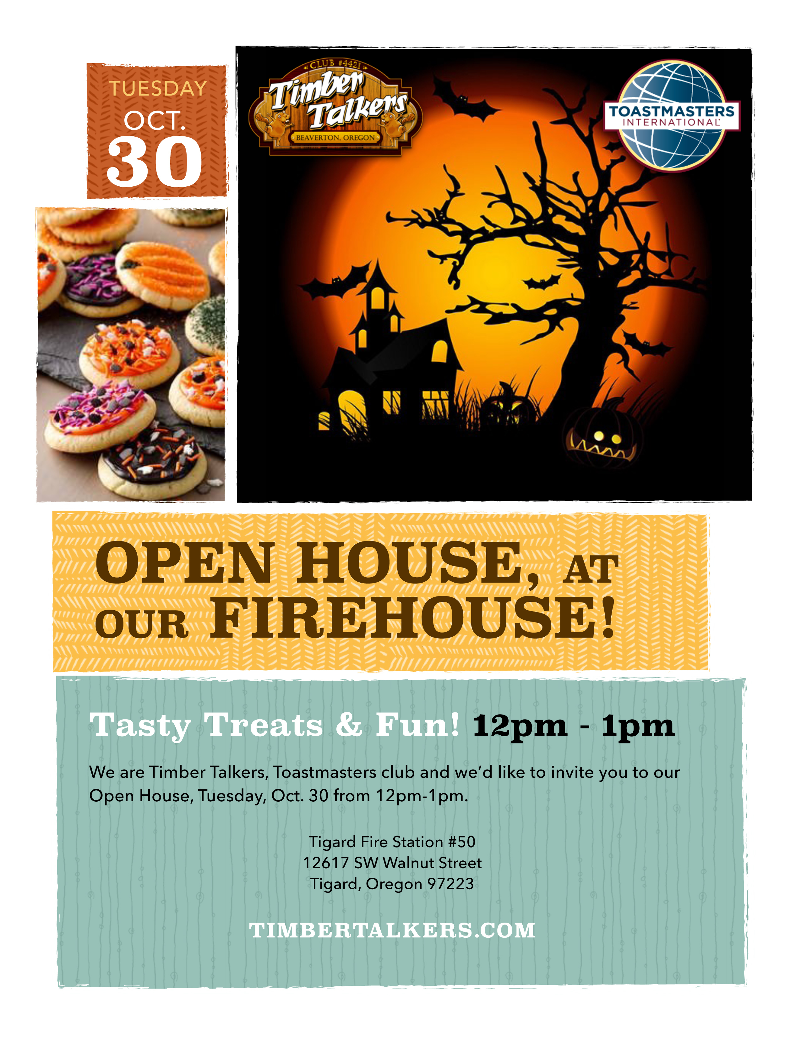 Timber Talkers Open House Flyer